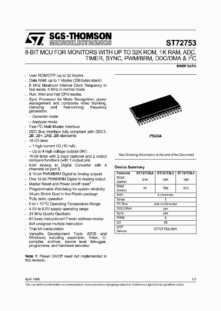 ST72753_74358.PDF Datasheet