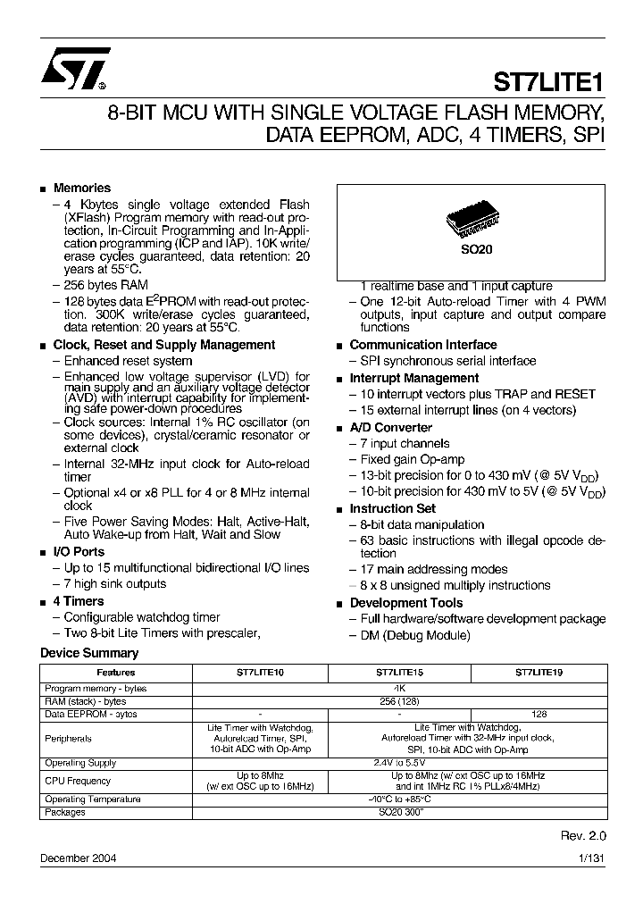 ST7FLITE10_69634.PDF Datasheet