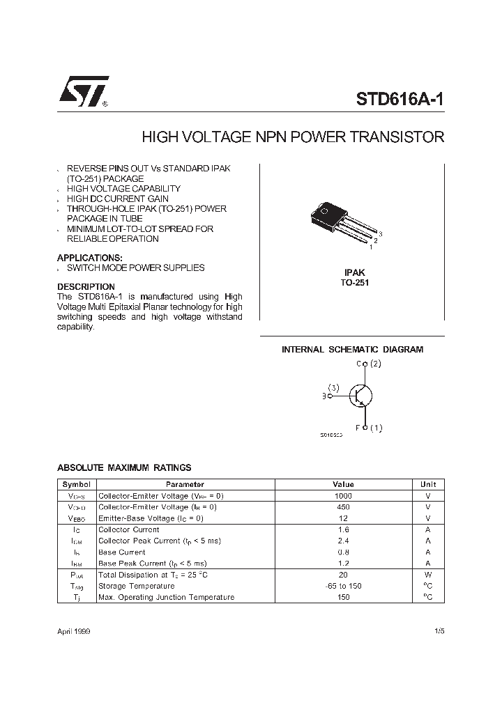 STD616A_70783.PDF Datasheet