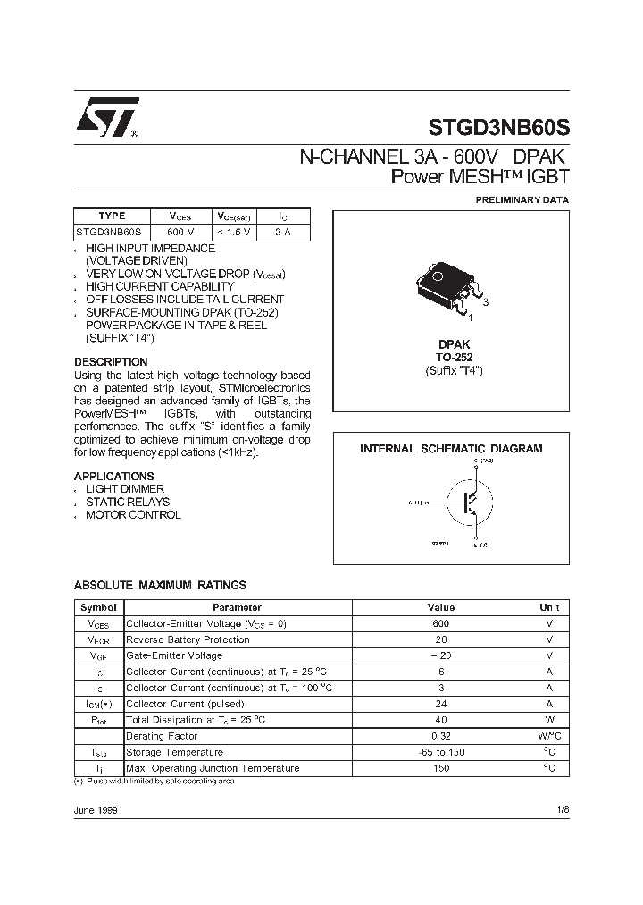 STGD3NB60S_77071.PDF Datasheet