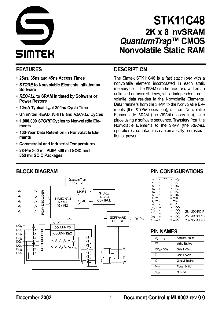 STK11C48_92128.PDF Datasheet