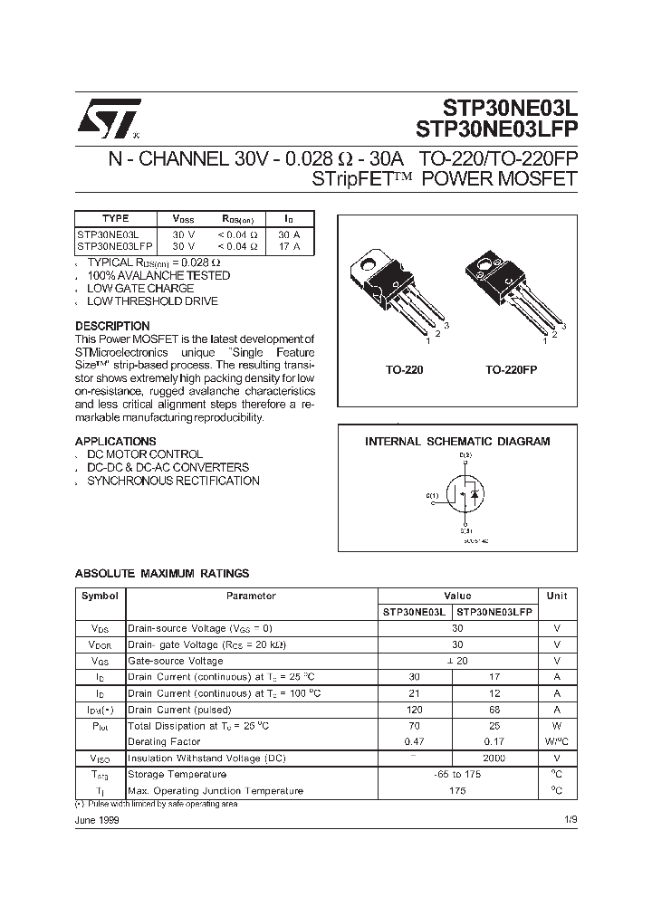 STP30NE03L_64892.PDF Datasheet