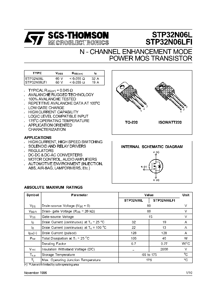 STP32N06_64982.PDF Datasheet