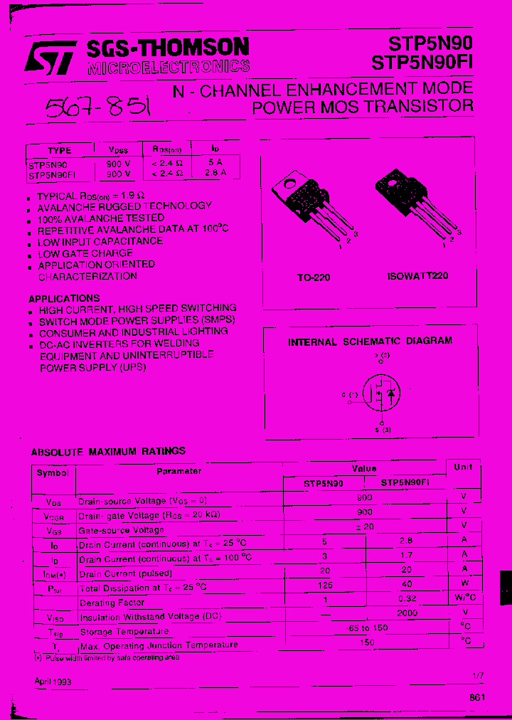 STP5N90_65051.PDF Datasheet