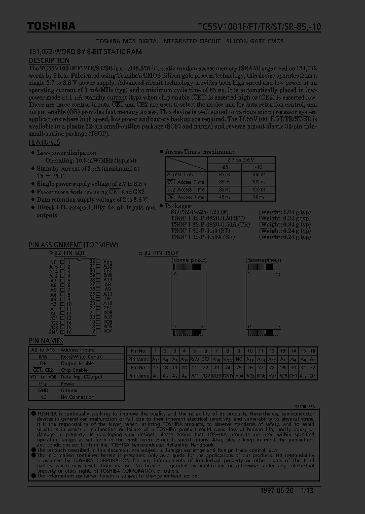TC55V1001F_126176.PDF Datasheet