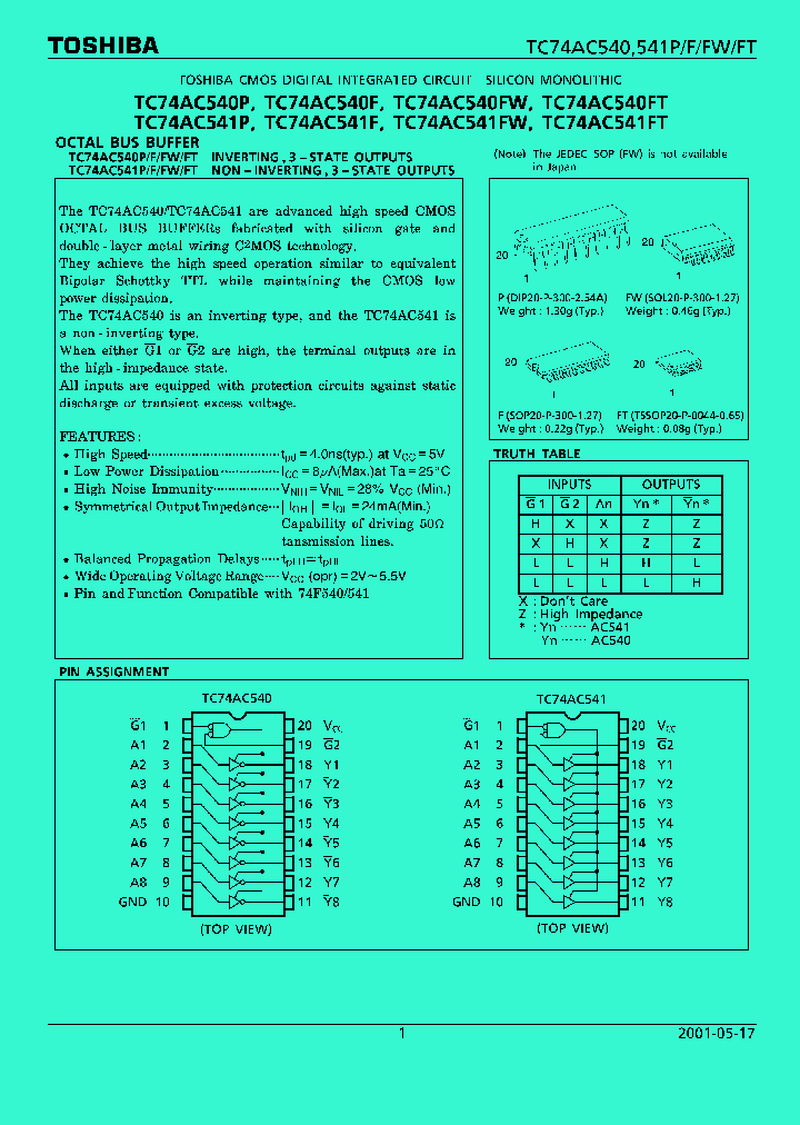 TC74AC540F_94995.PDF Datasheet