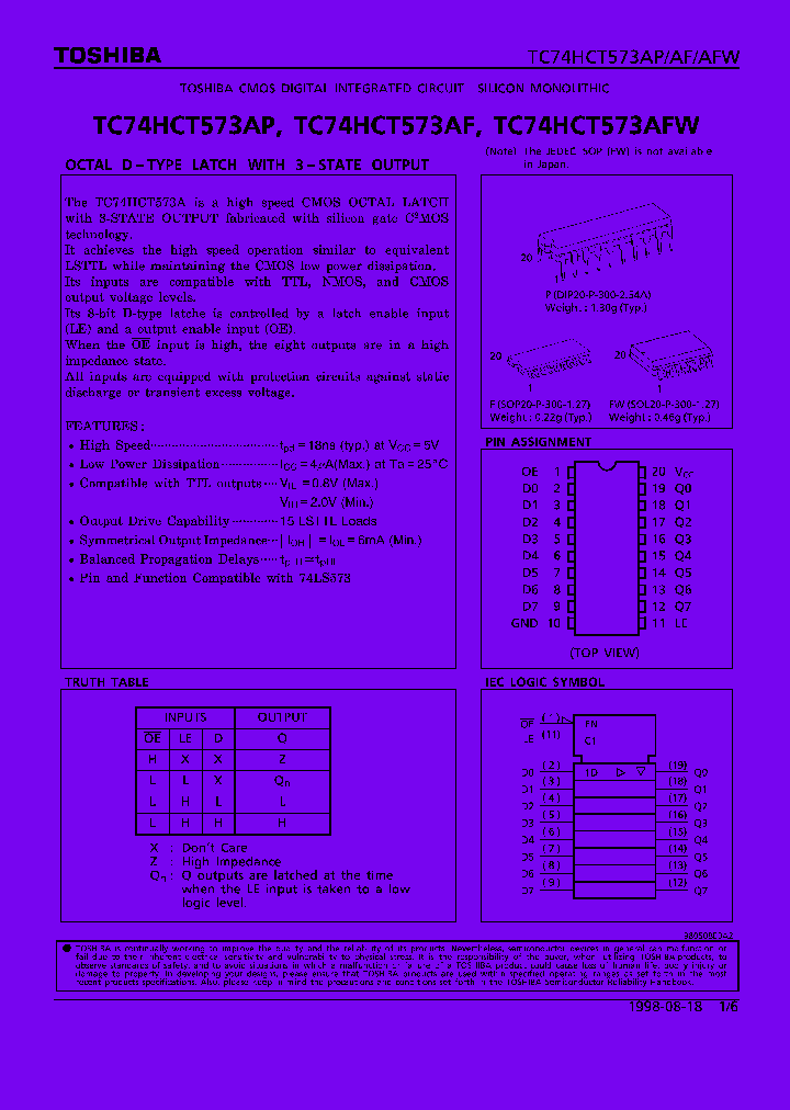 TC74HCT573AF_177559.PDF Datasheet