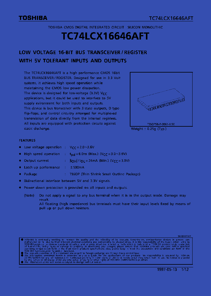 TC74LCX16646AFT_27903.PDF Datasheet