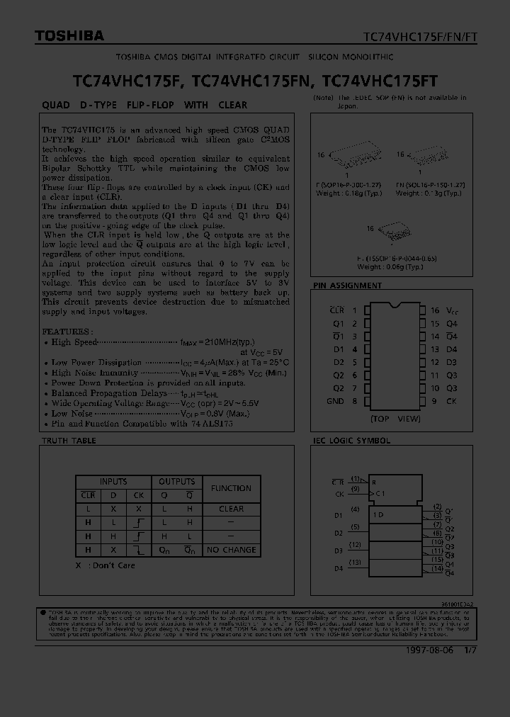 TC74VHC175F_100420.PDF Datasheet