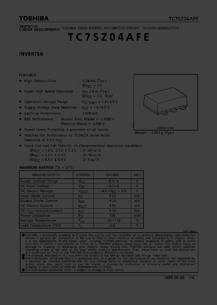 TC7SZ04AFE_195066.PDF Datasheet