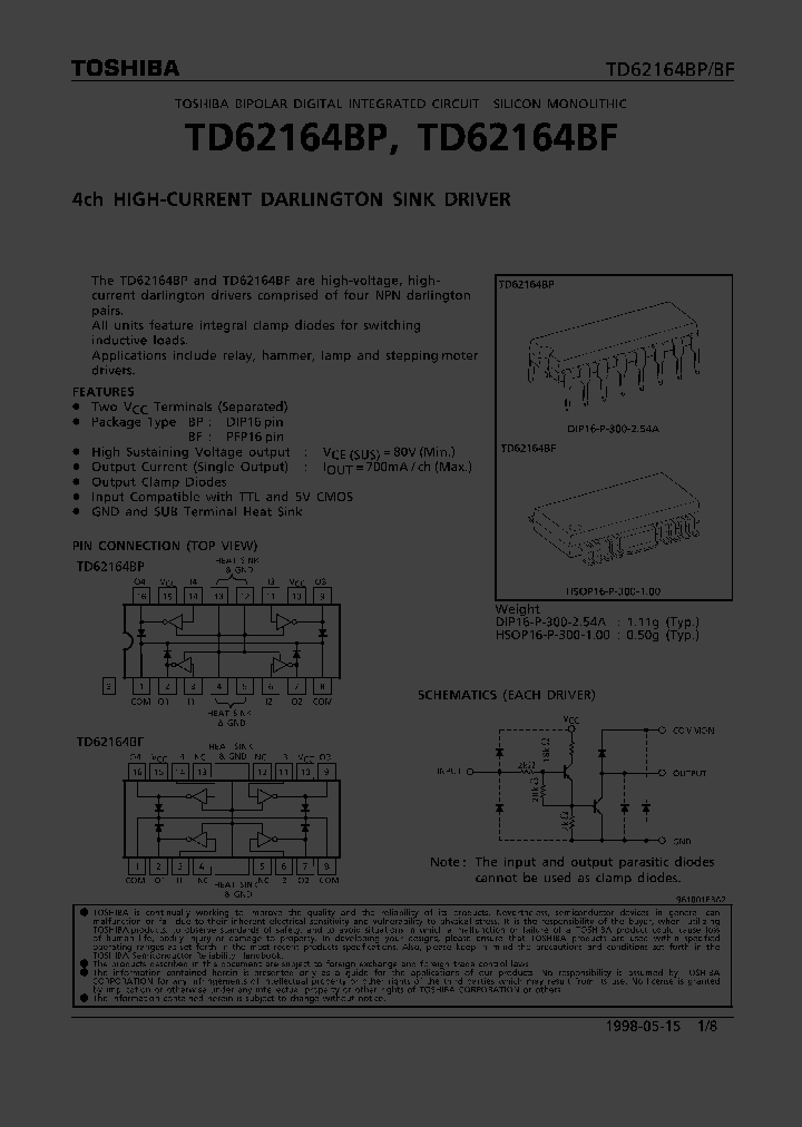 TD62164BF_149649.PDF Datasheet