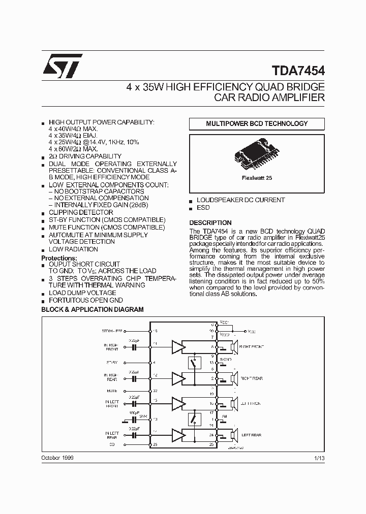 TDA7454_151632.PDF Datasheet