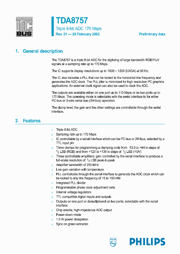 TDA8757_163040.PDF Datasheet