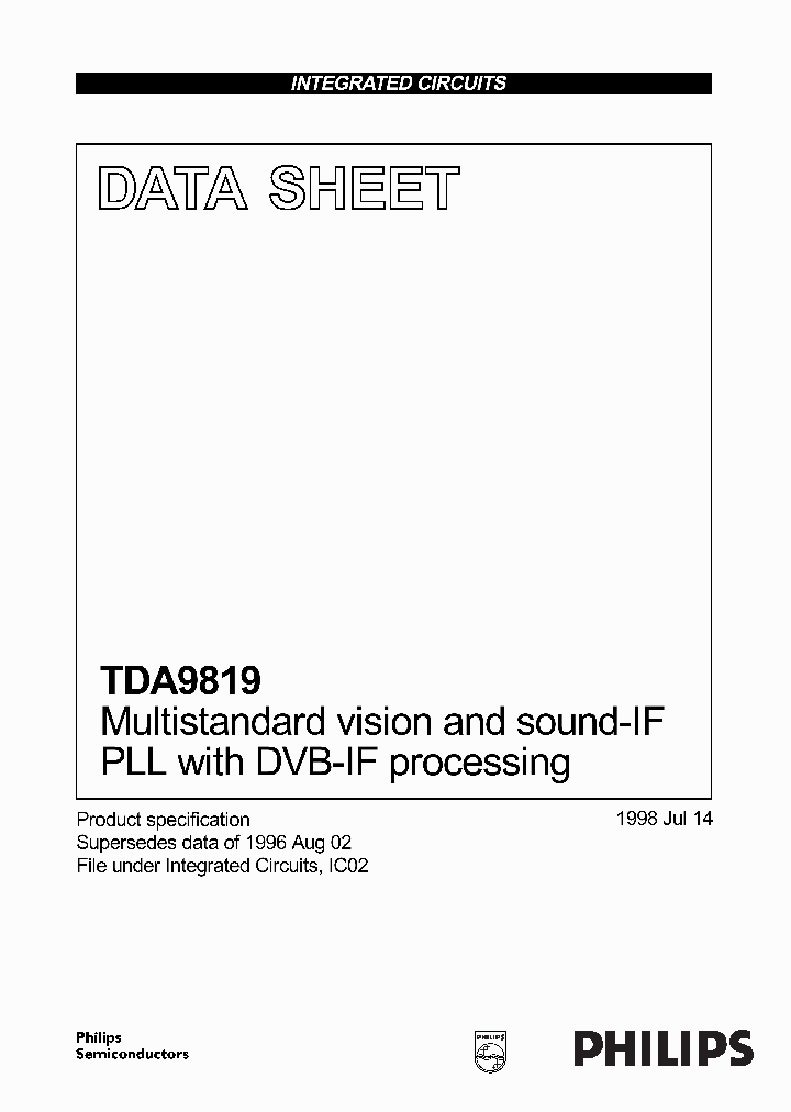 TDA9819_37069.PDF Datasheet