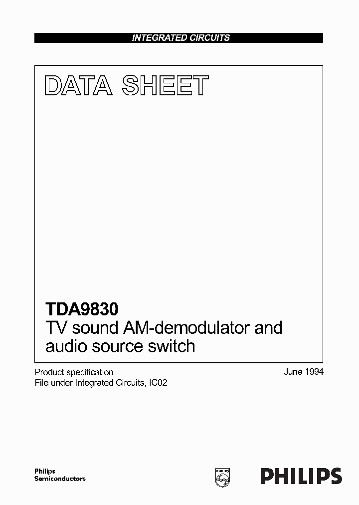 TDA9830_172112.PDF Datasheet