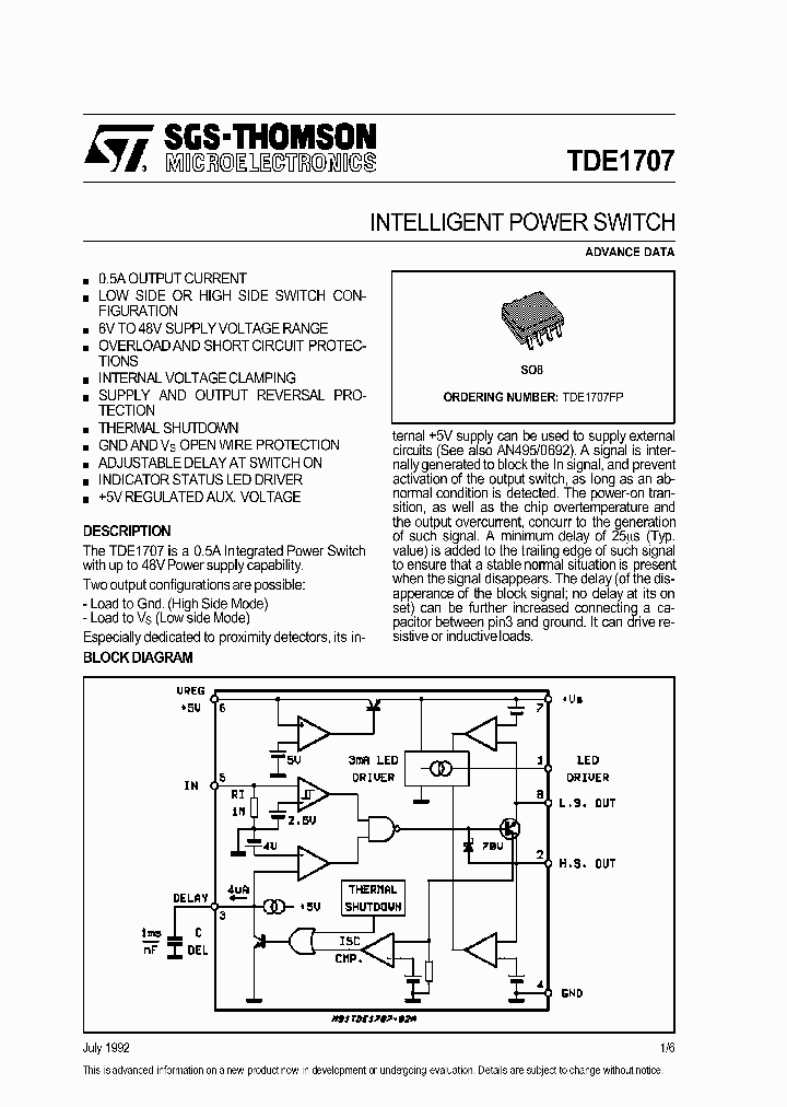 TDE1707_69485.PDF Datasheet