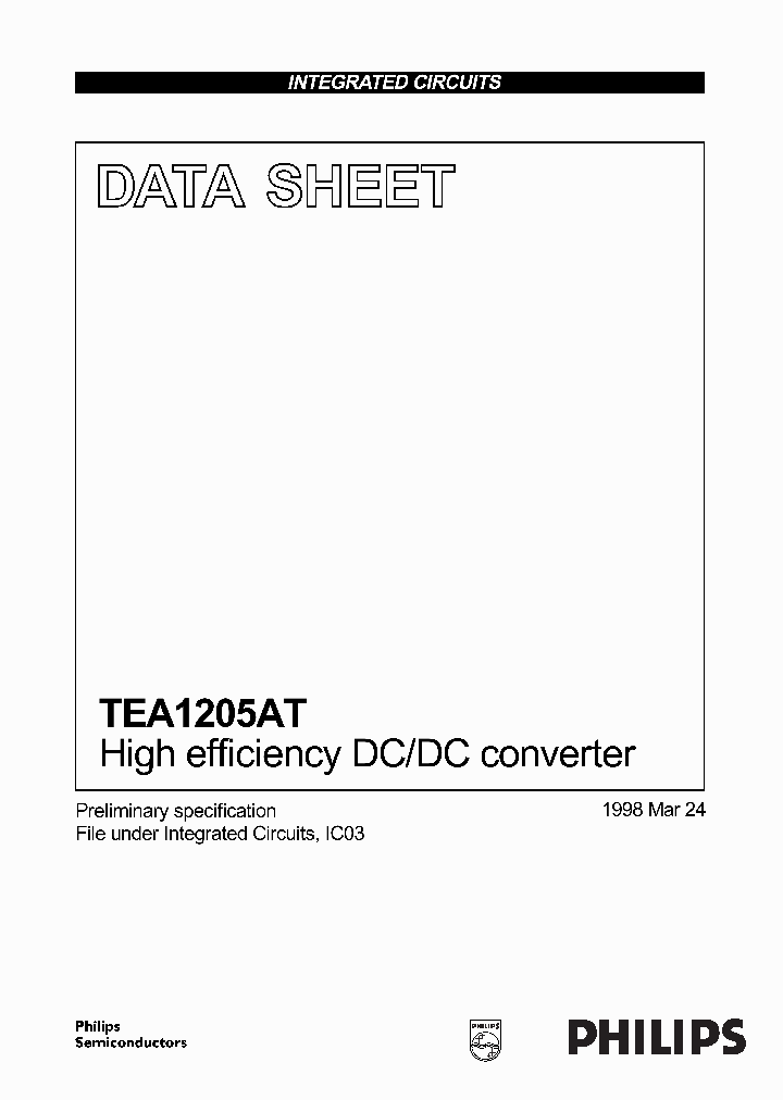 TEA1205_37114.PDF Datasheet