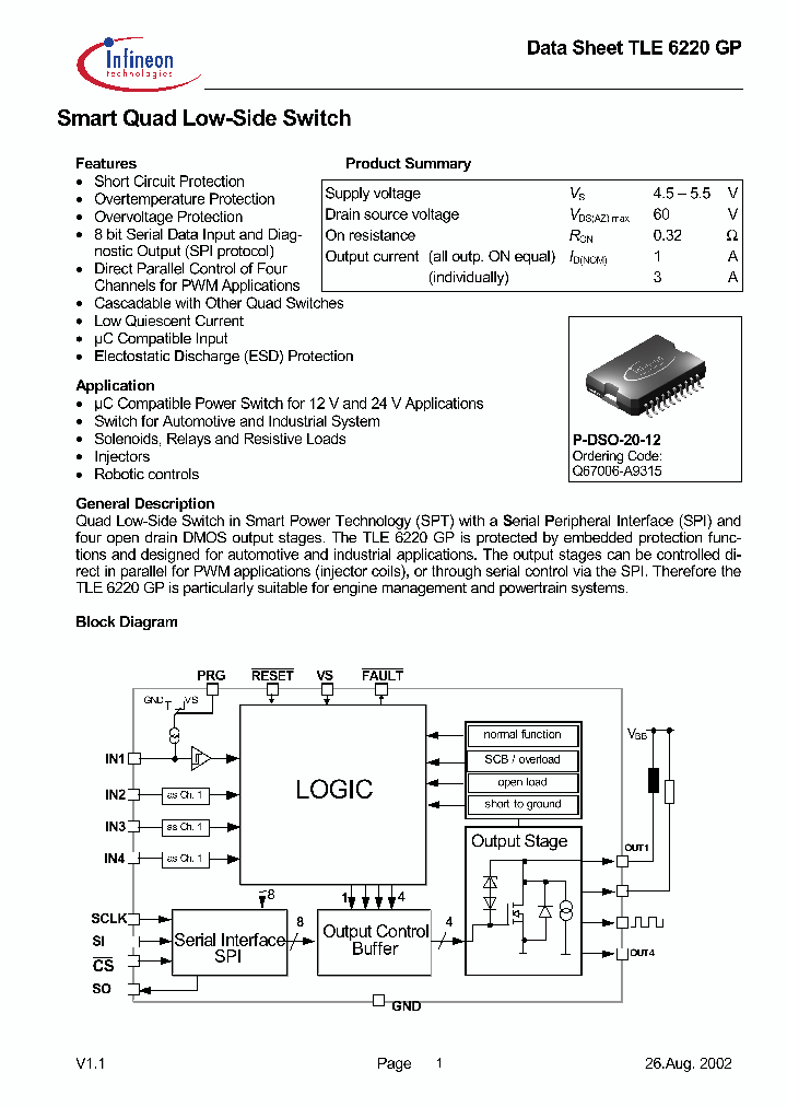 TLE6220_23376.PDF Datasheet