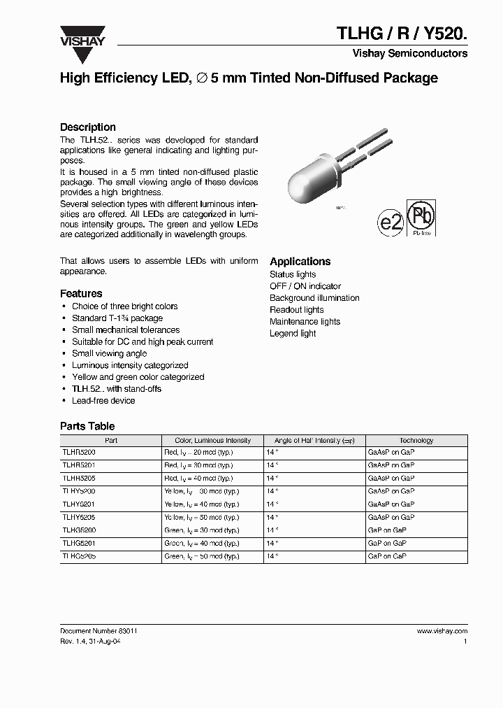 TLHG5200_66835.PDF Datasheet