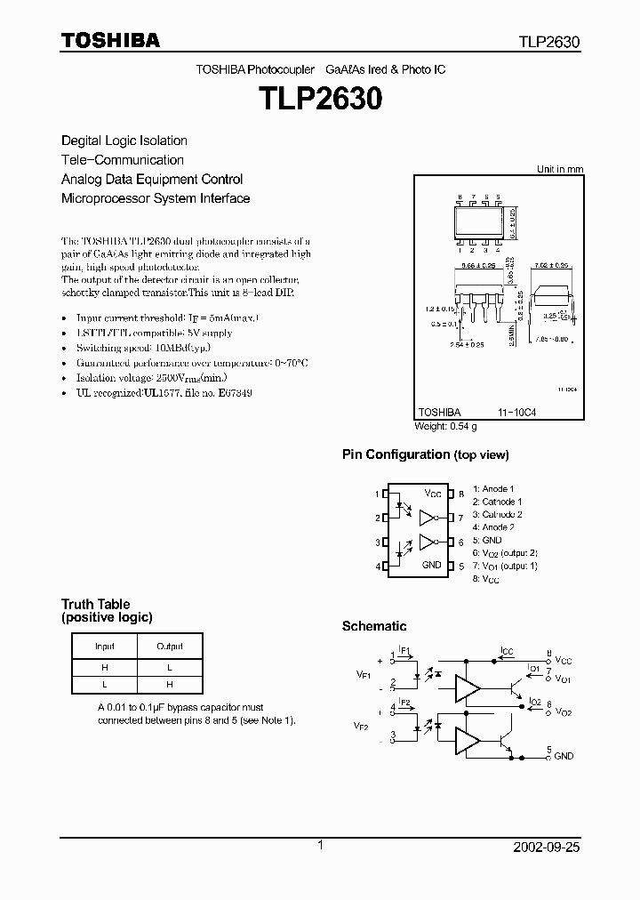 TLP2630_4082.PDF Datasheet