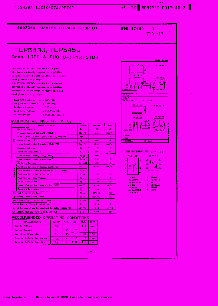 TLP543_4170.PDF Datasheet