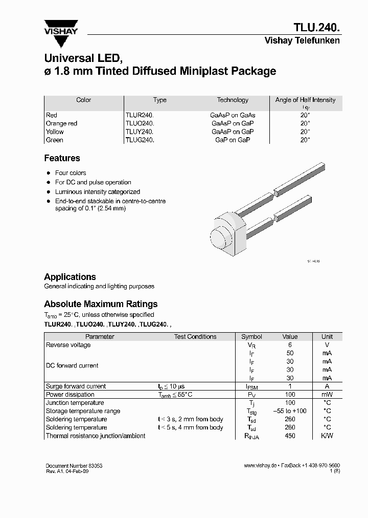 TLUR240_58726.PDF Datasheet