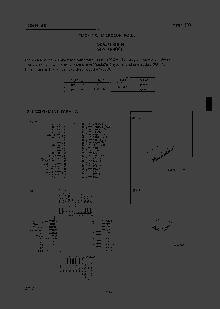 TMP47P800_126720.PDF Datasheet