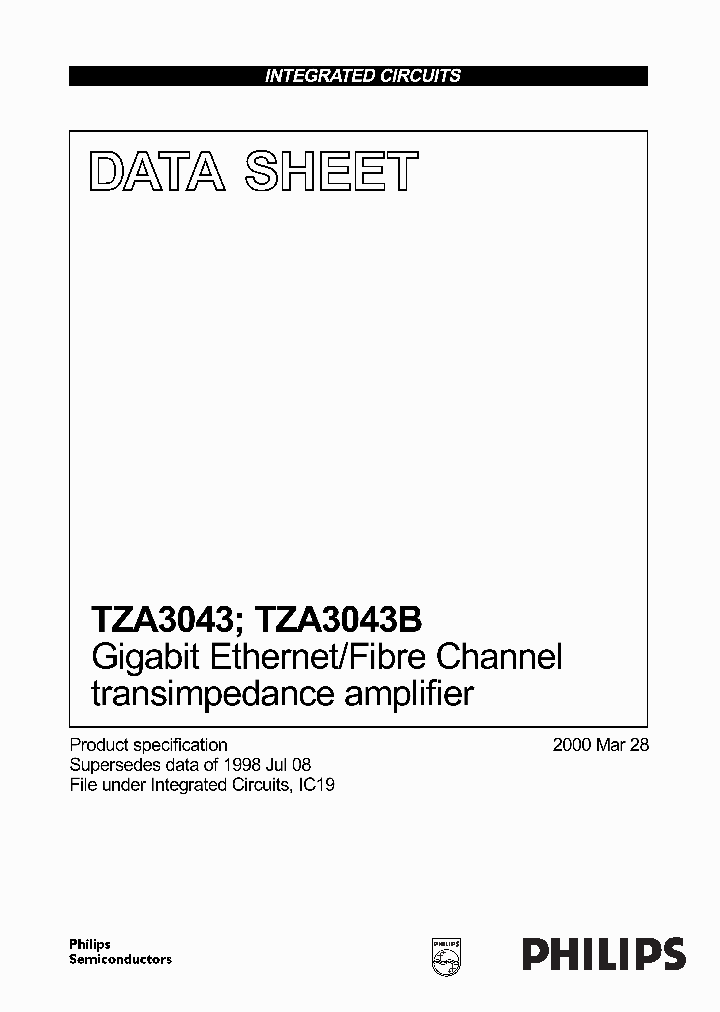TZA3043_41430.PDF Datasheet