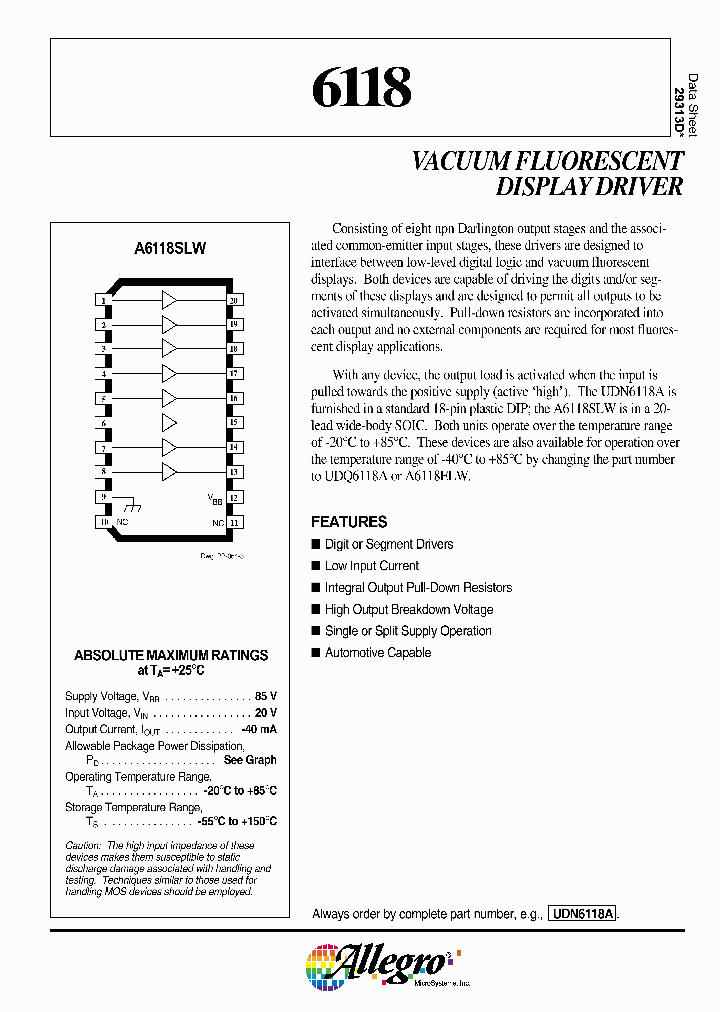 UDN6118A_60238.PDF Datasheet