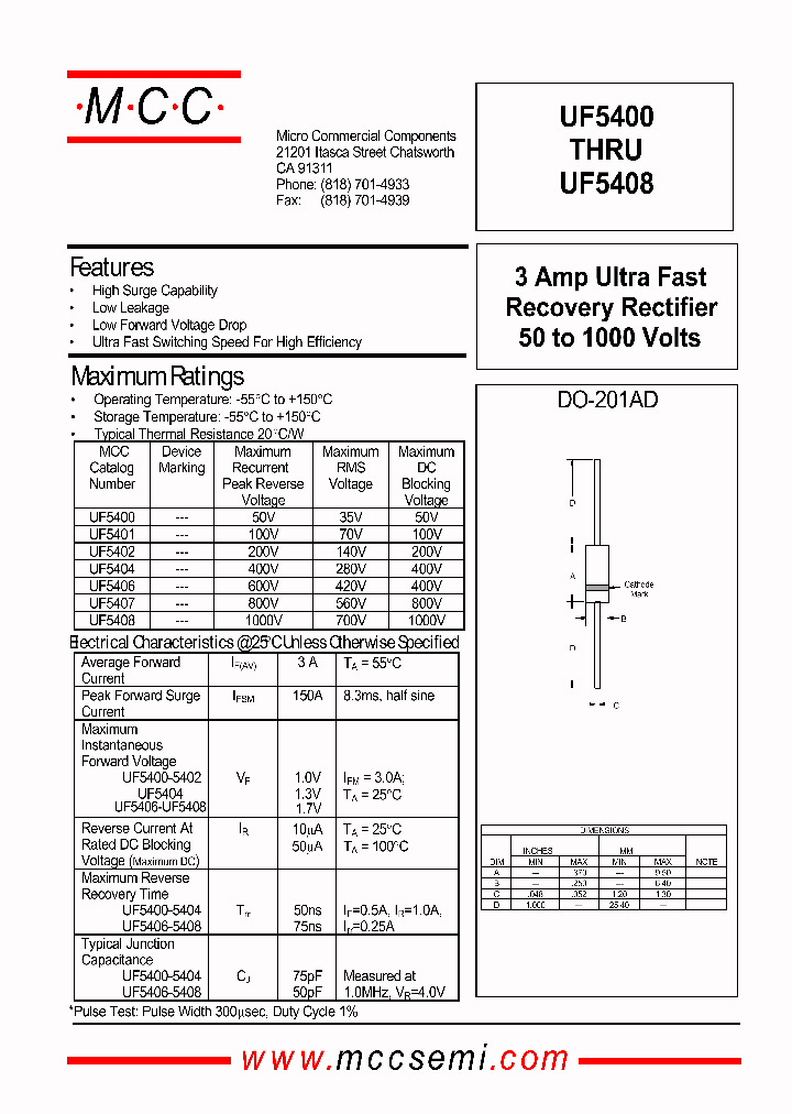 UF5401_60429.PDF Datasheet
