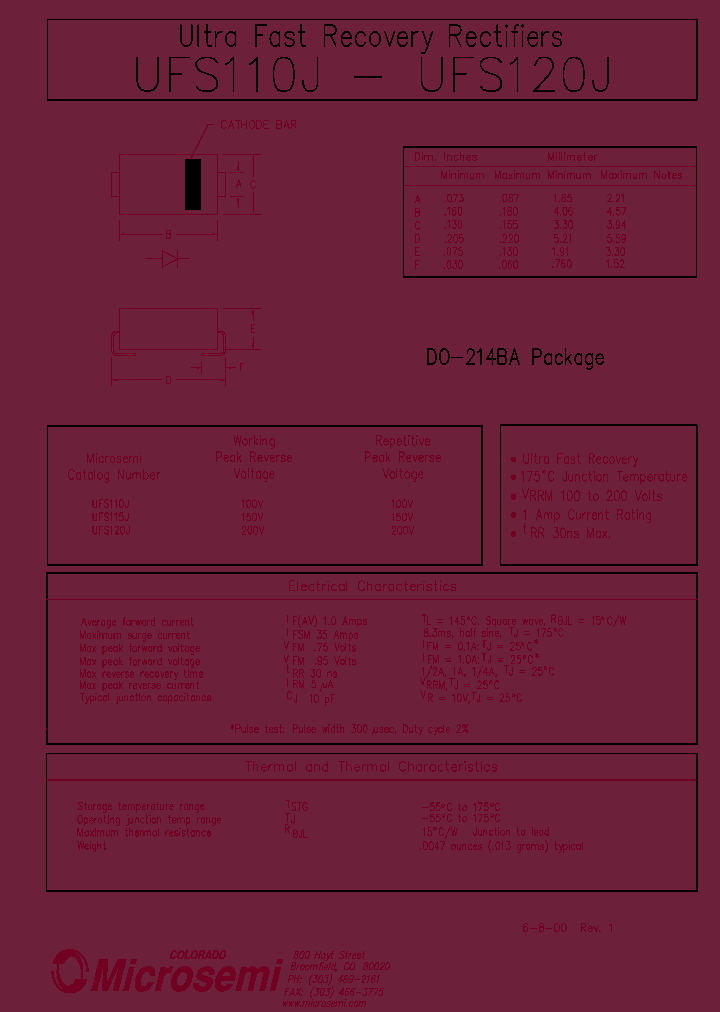 UFS110J_60458.PDF Datasheet