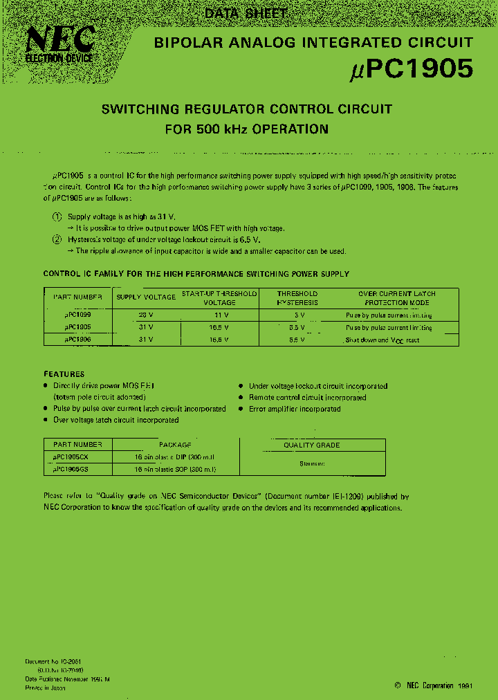 UPC1905_158141.PDF Datasheet