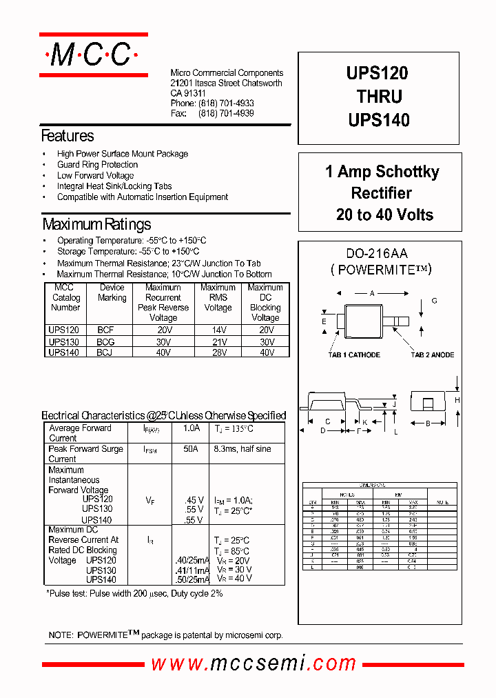 UPS130_58671.PDF Datasheet