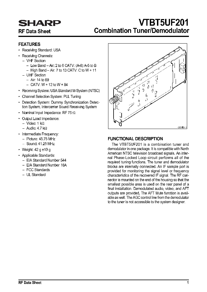 VTBT5UF201_60345.PDF Datasheet