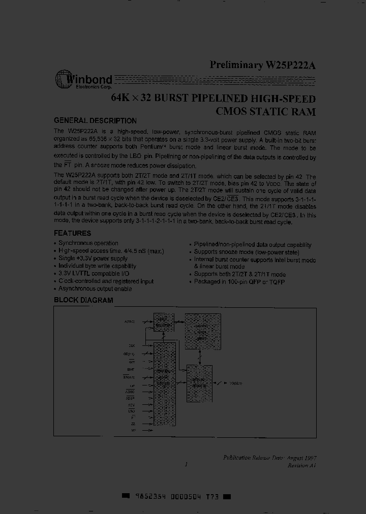 W25P222A_53322.PDF Datasheet