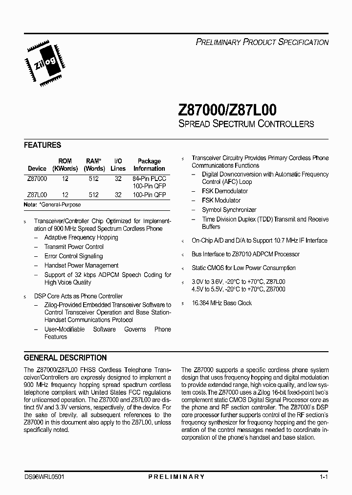Z87000_27425.PDF Datasheet