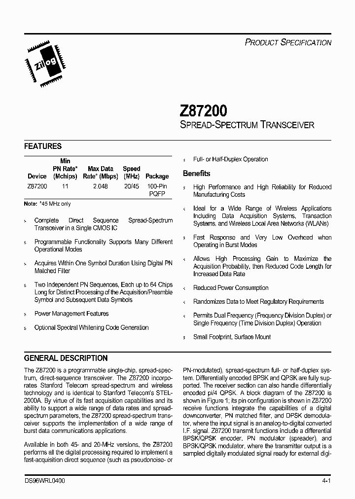Z87200_27426.PDF Datasheet