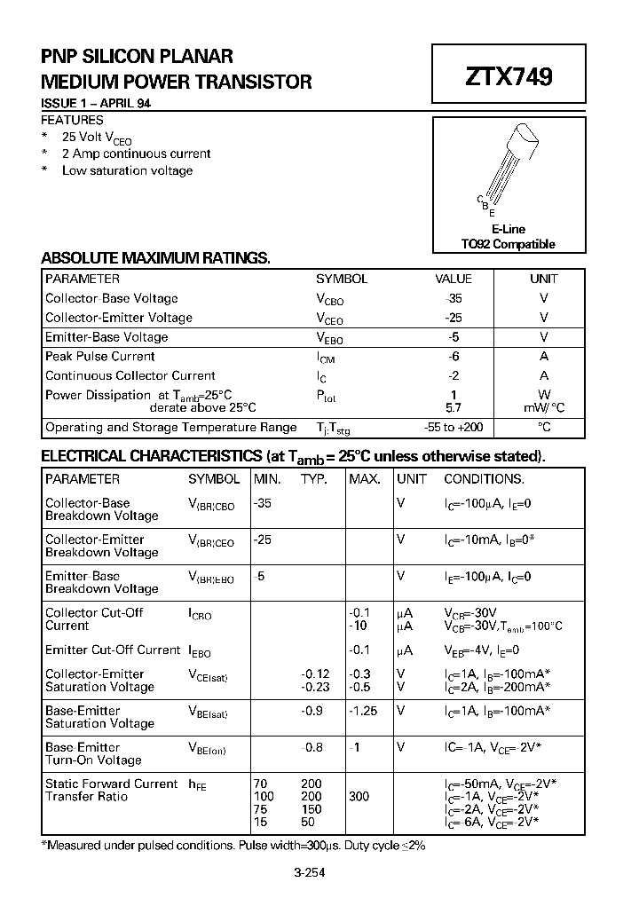 ZTX749_23127.PDF Datasheet