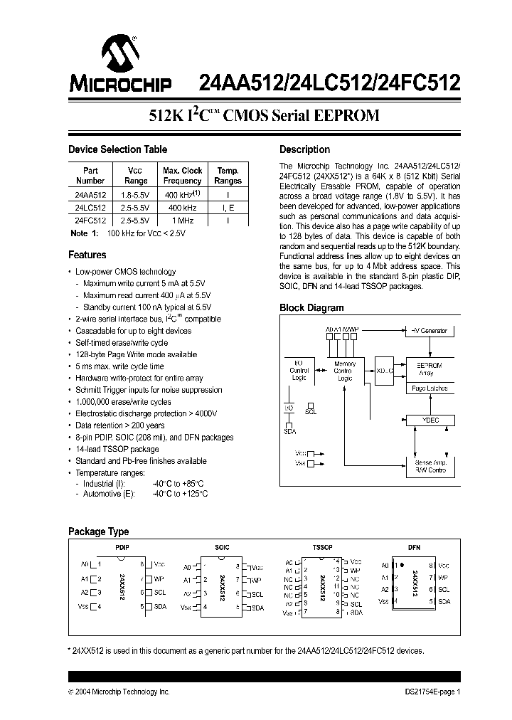 24FC512_286489.PDF Datasheet