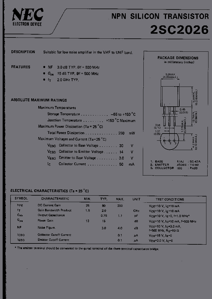 2SC2026_259758.PDF Datasheet