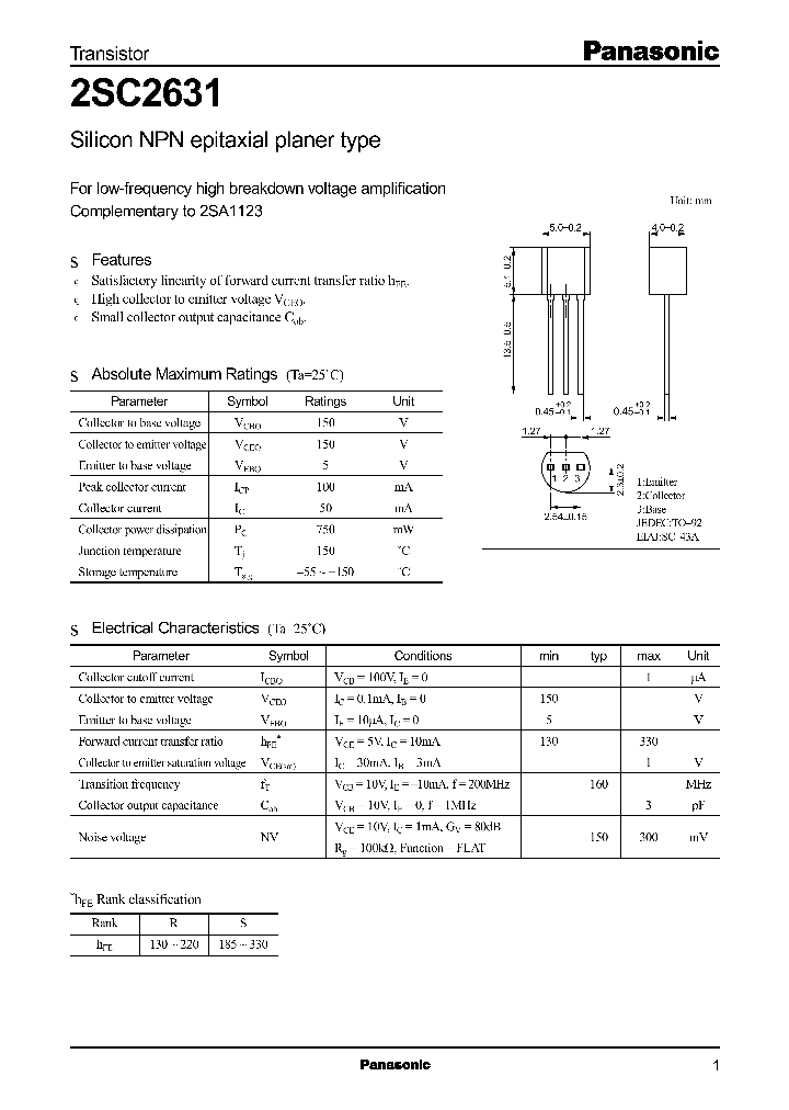 2SC2631_300907.PDF Datasheet
