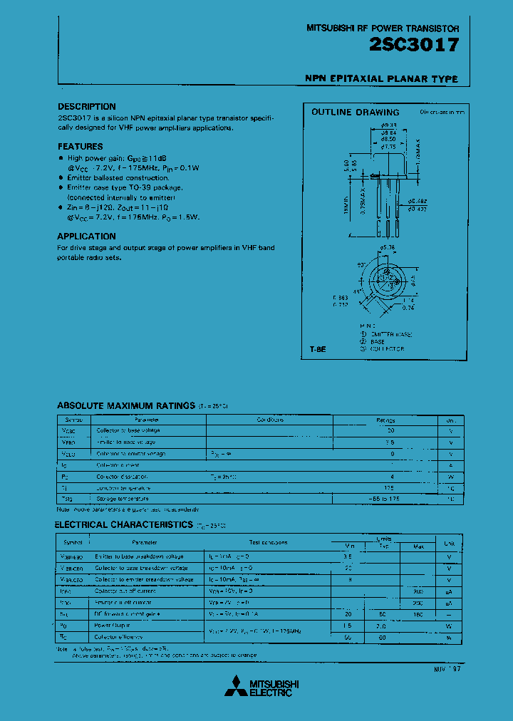 2SC3017_285880.PDF Datasheet