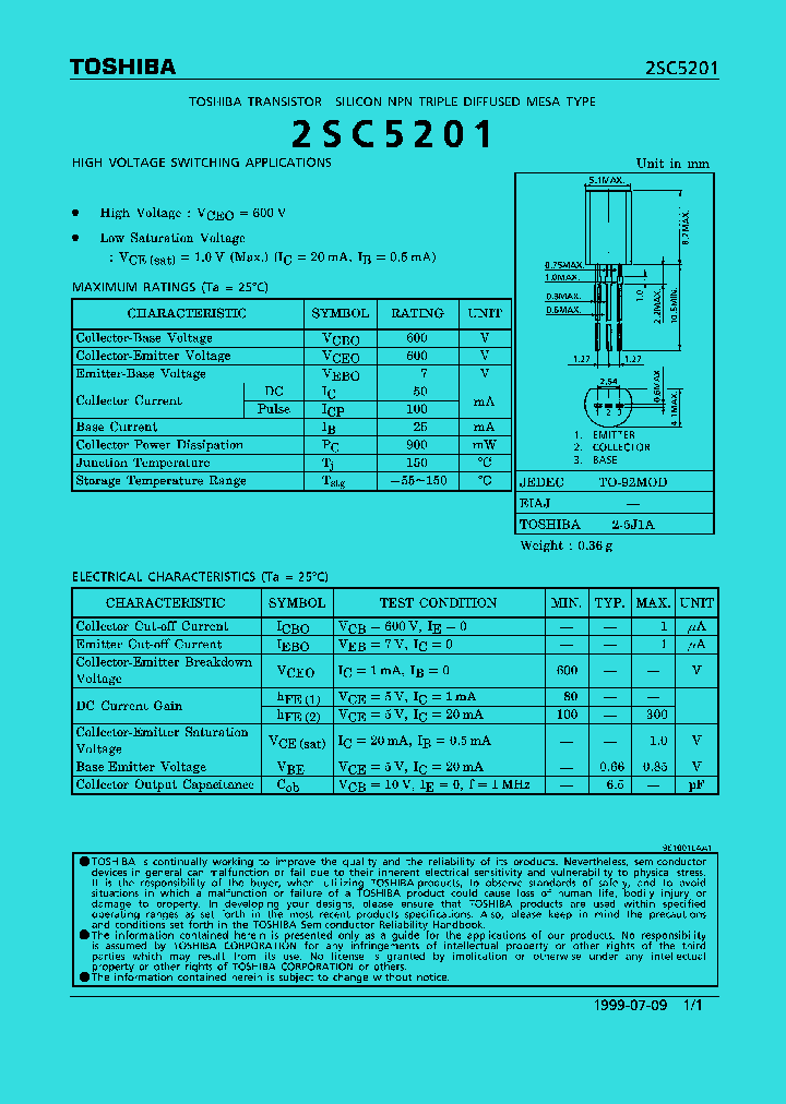 2SC5201_288425.PDF Datasheet