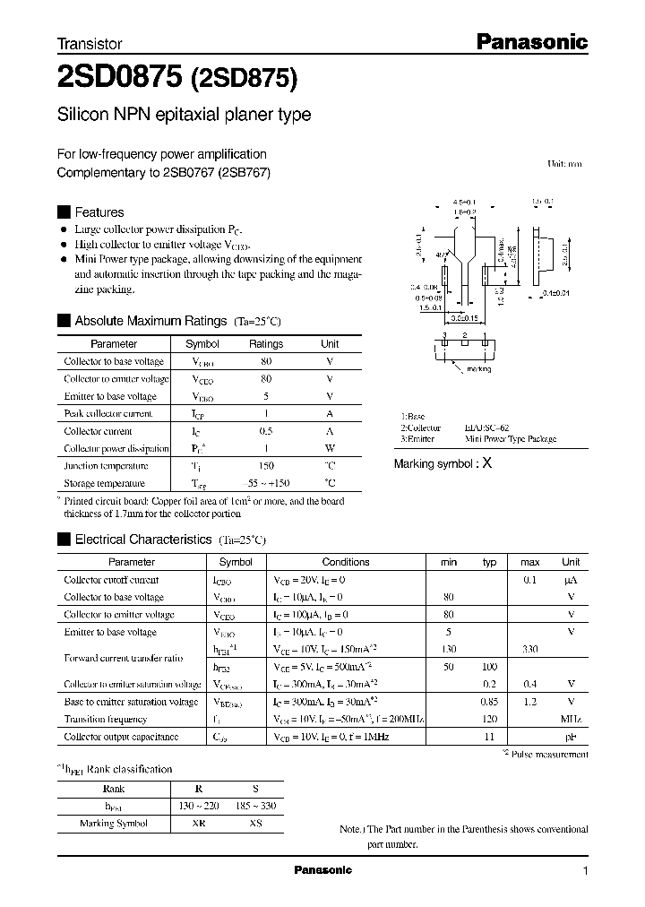 2SD0875_276671.PDF Datasheet