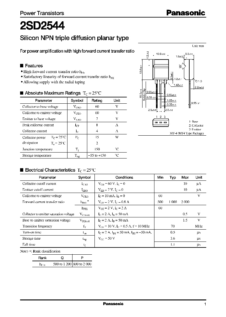 2SD2544_290710.PDF Datasheet