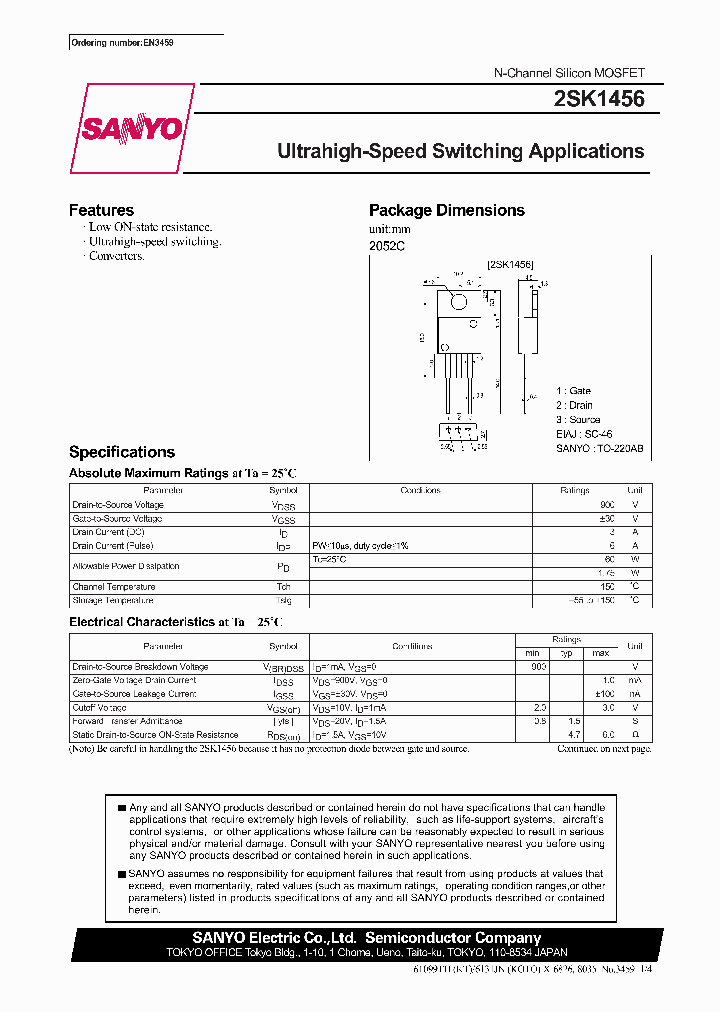 2SK1456_295072.PDF Datasheet