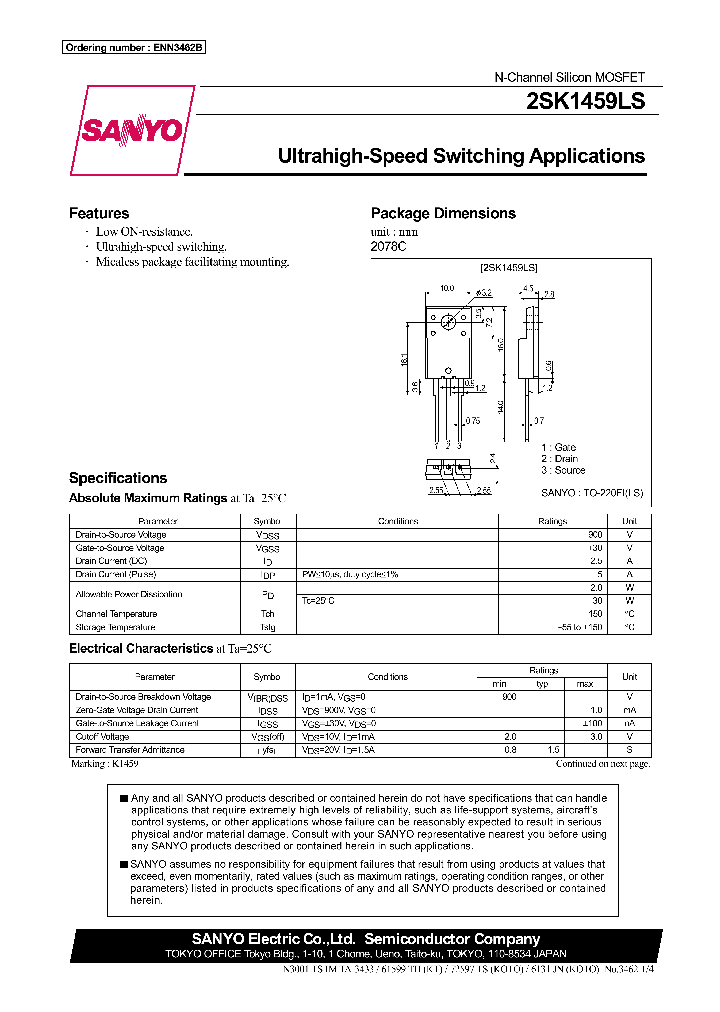 2SK1459LS_295057.PDF Datasheet