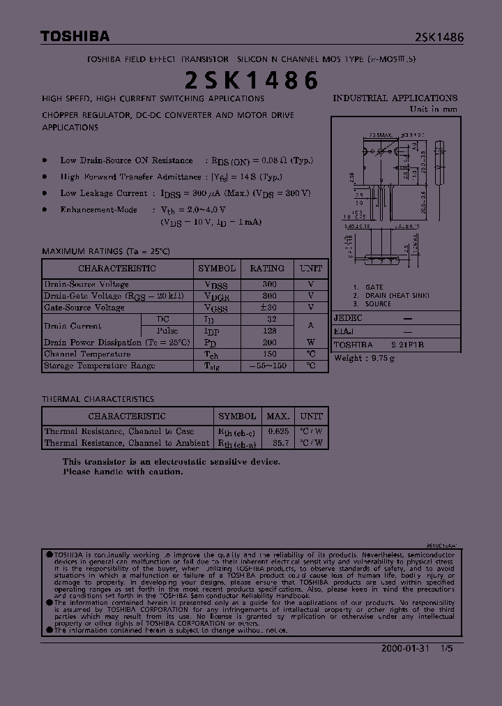 2SK1486_293066.PDF Datasheet