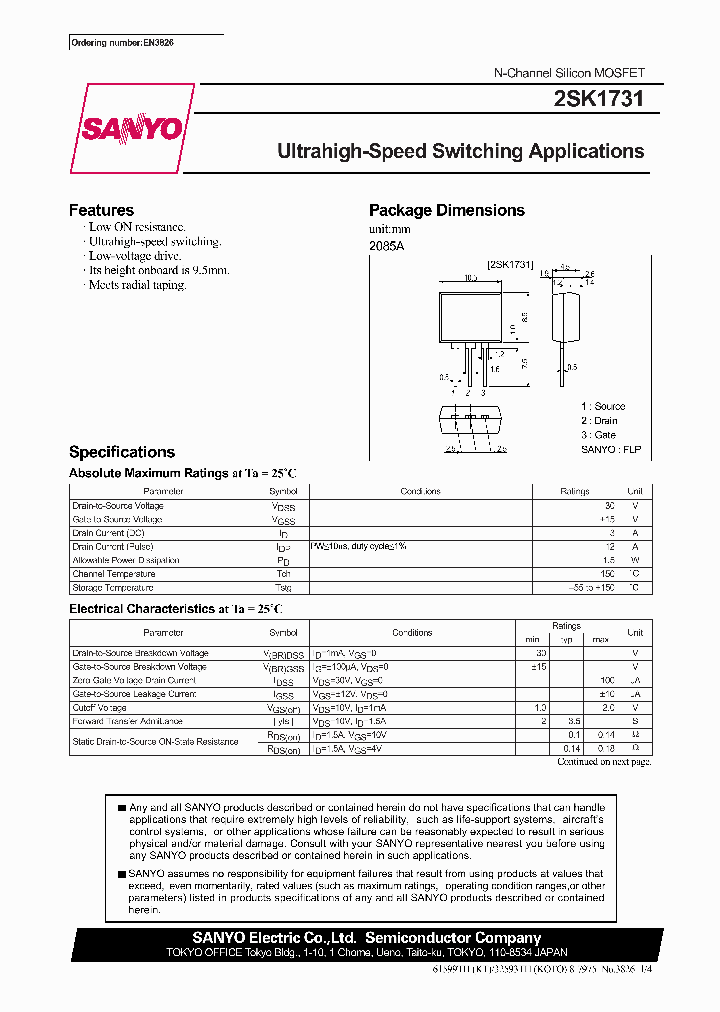 2SK1731_292663.PDF Datasheet