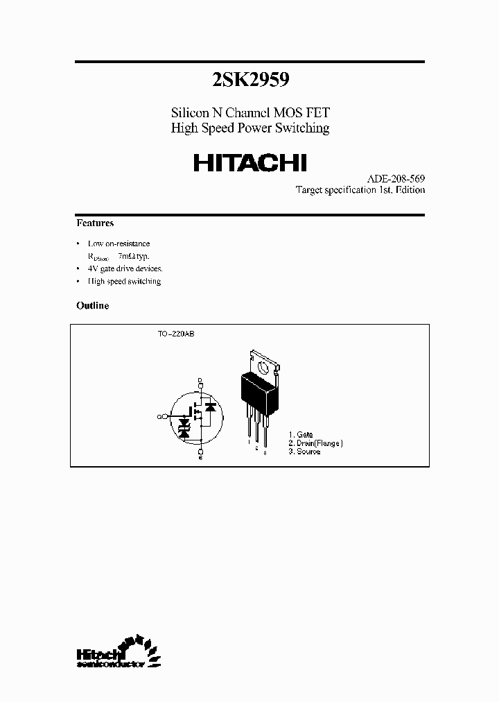 2SK2959_240519.PDF Datasheet